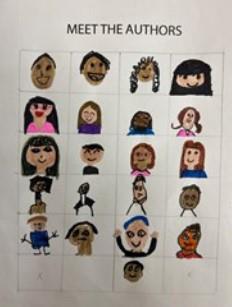  Child's drawing of people/faces